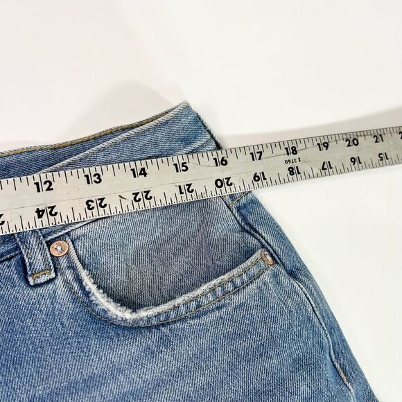 We The Free Straight Leg Jeans Women's 28 Maggie Ripped Ankle Aged To Perfection - Picture 5 of 11